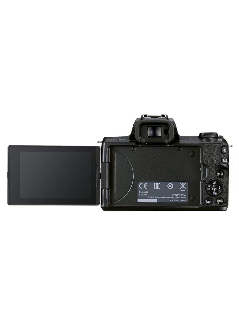 EOS M50 Mark II Mirrorless Digital Camera With 15-45mm Lens Black